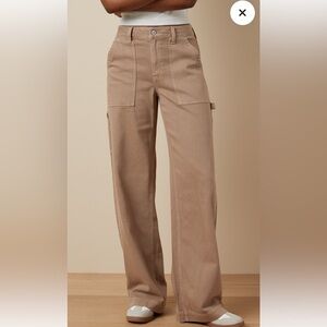 AE Super High Waisted Wide Leg Baggy Pants Womens Size 4